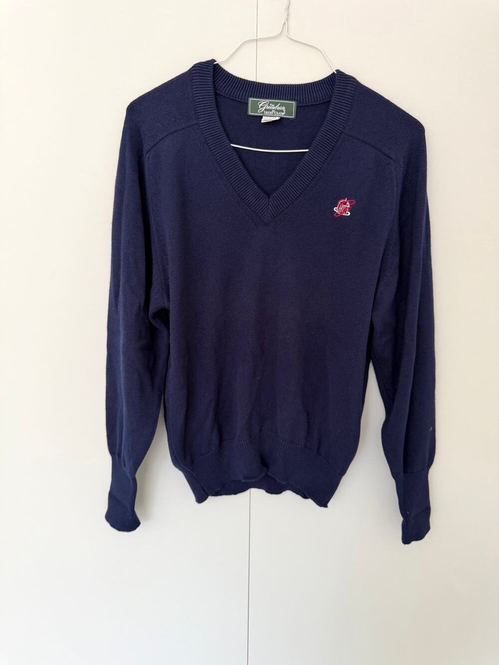 GREENBRIAR x IZOD Ladies Egyptian Cotton Vintage V-neck Golf Sweater